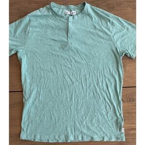 Zara Boys' Green Henley Shirt Size 13-14